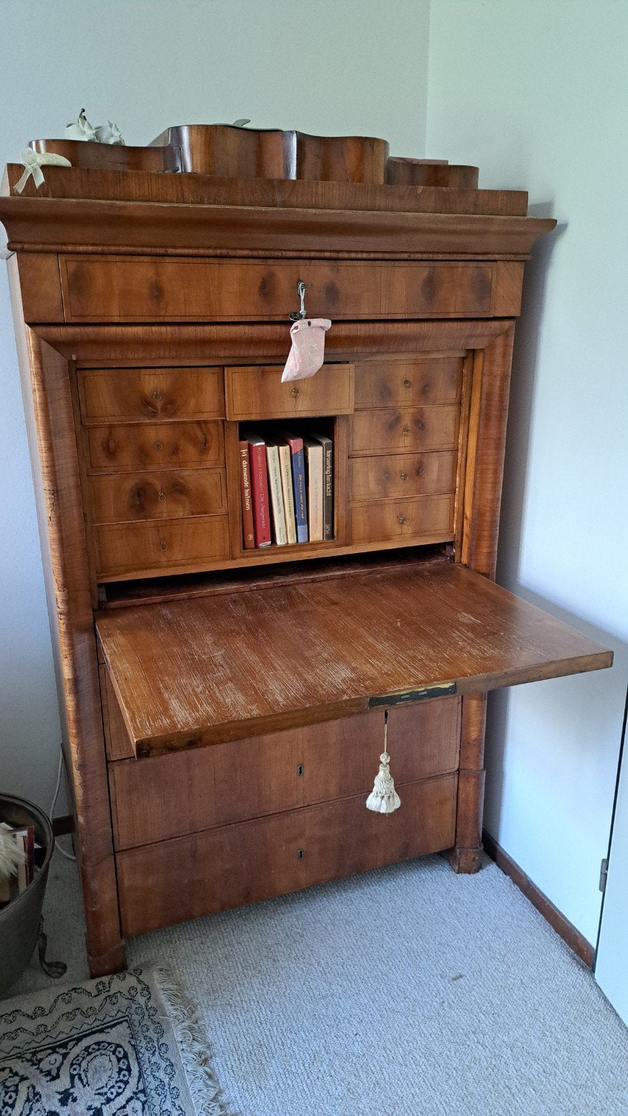 Antiek secretaire bureau met lades en opbergruimte, Antiek en Kunst, Antiek | Meubels | Kasten, Ophalen
