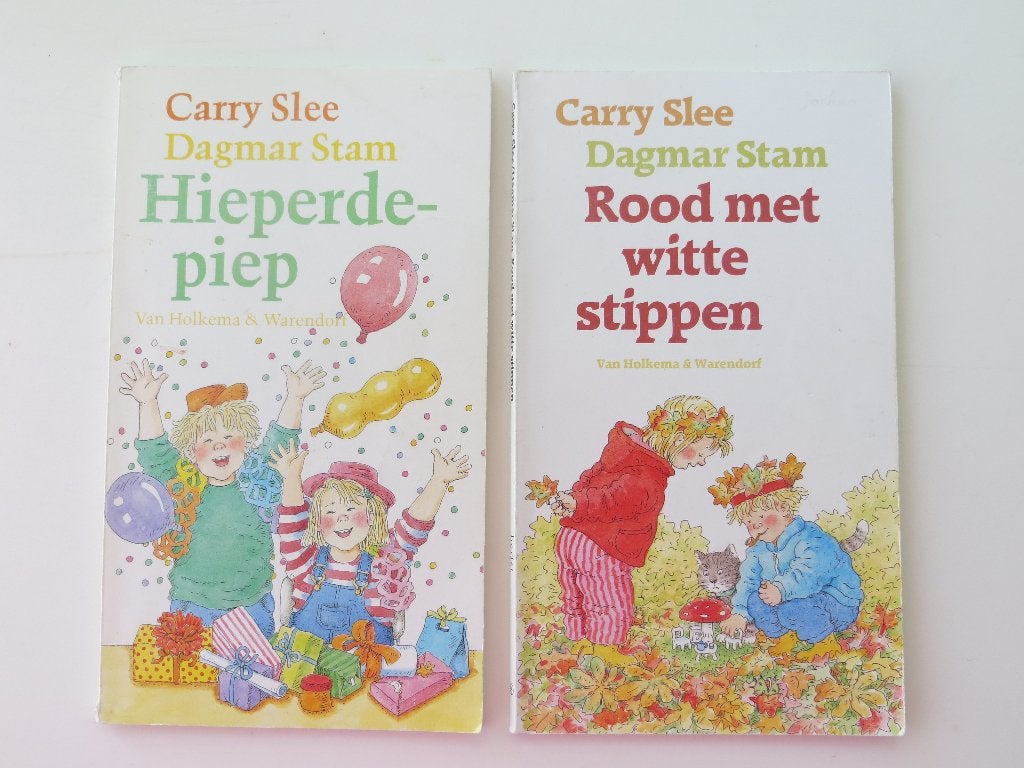 2 Leesboekjes Voorleesboeken Carry Slee Hieper de Piep Rood, Fictie algemeen, Jongen of Meisje, Carry Slee, Ophalen of Verzenden