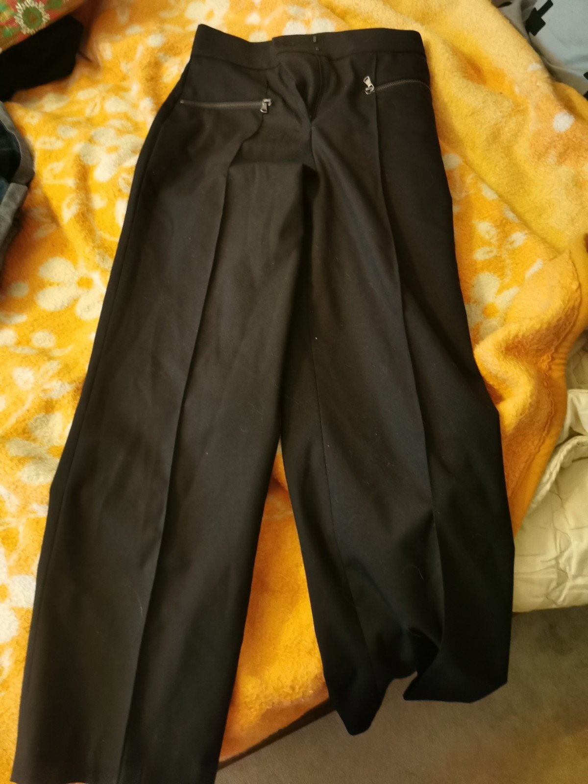 Reiss zwarte broek met ritsdetails - Maat 34 (XS), Reiss, Zwart, Ophalen of Verzenden, Zo goed als nieuw