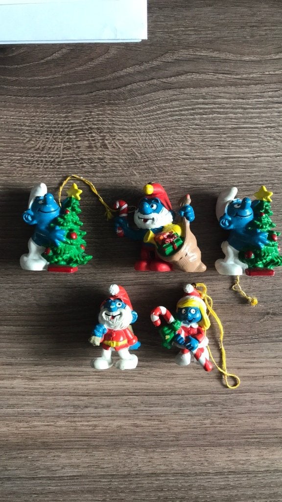 Kerst smurf smurfen, Verzamelen, Smurfen, Ophalen of Verzenden, Gebruikt, Verschillende Smurfen