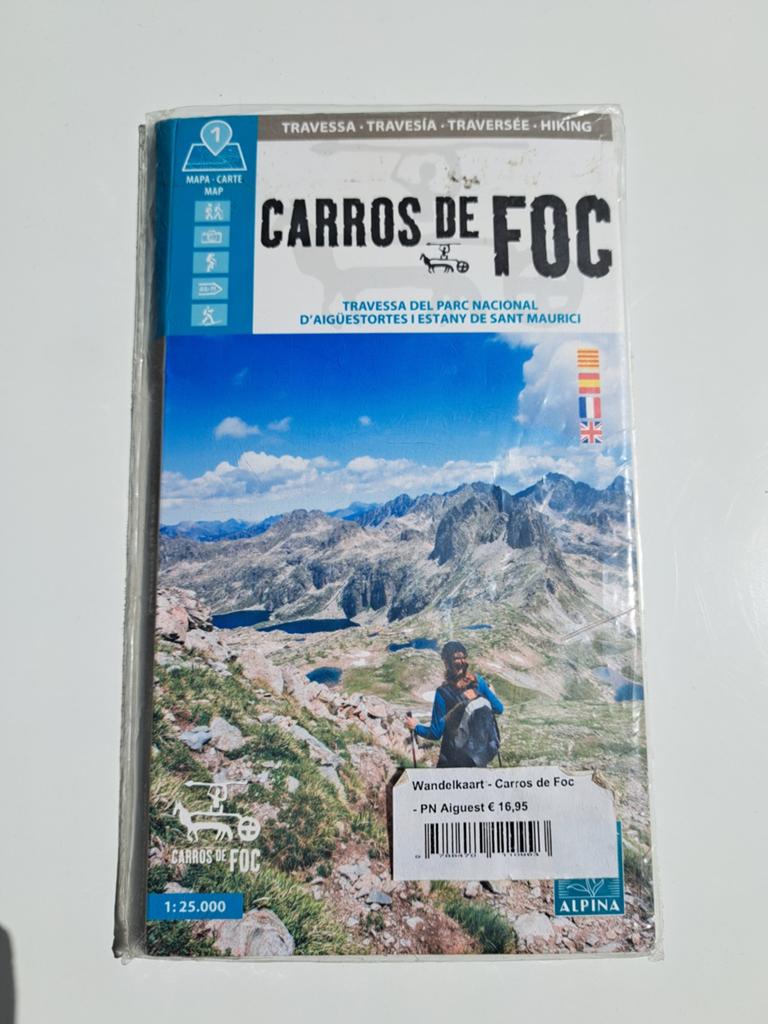 Wandelkaart Carros de Foc, Boeken, Atlassen en Landkaarten, Ophalen of Verzenden, Zo goed als nieuw, 1800 tot 2000, Landkaart