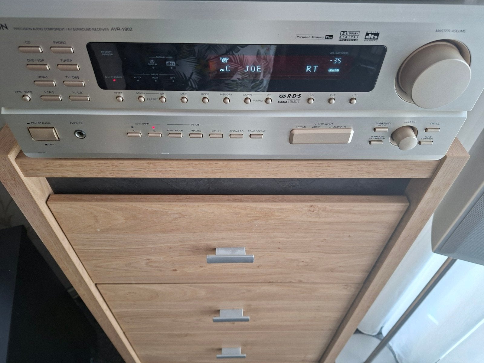 avr surround receiver de avr 1802 merk denon, Ophalen of Verzenden, 120 watt of meer, Denon