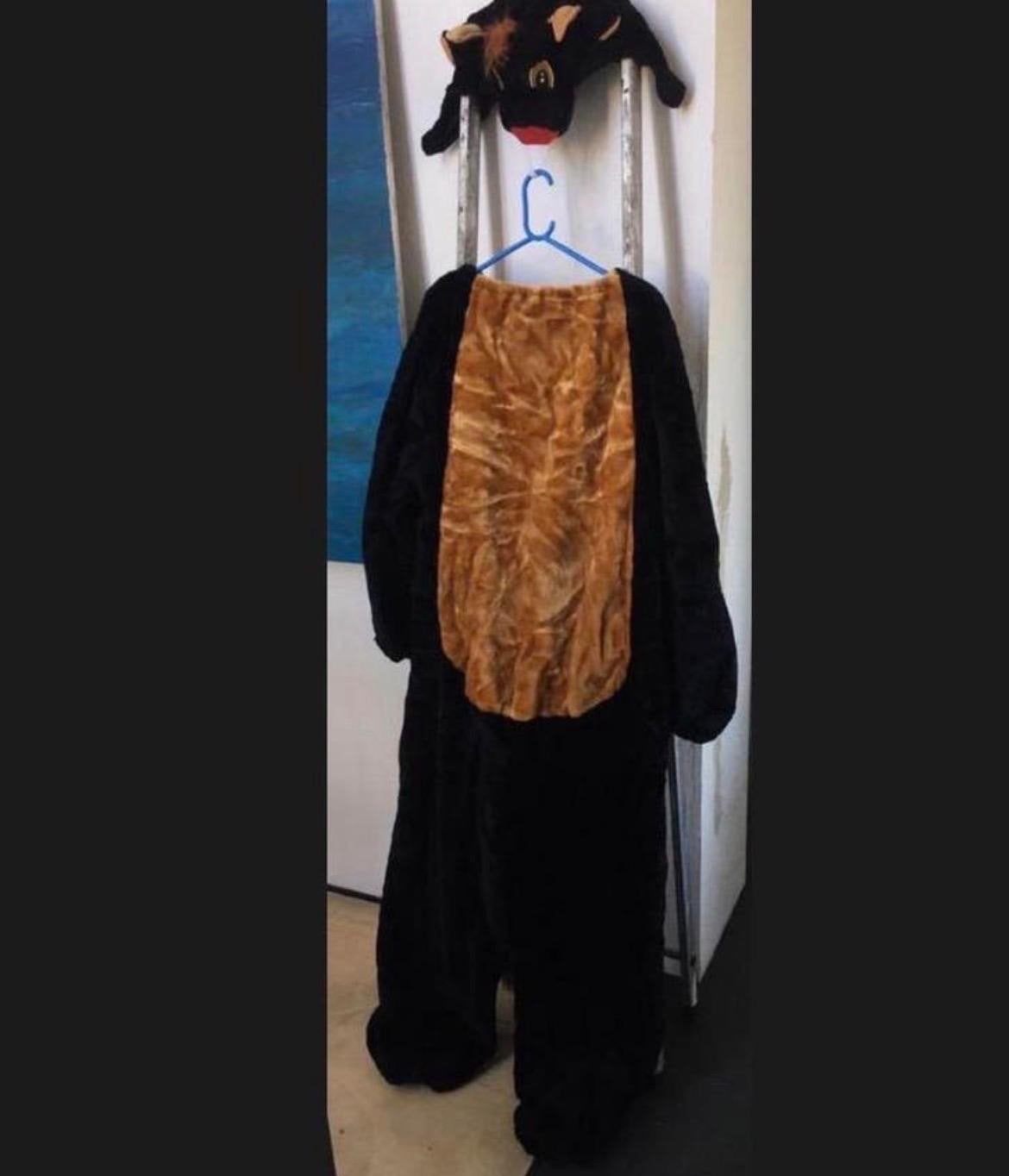Stier warme pluche pak hoofdmuts maten M L XL NIEUW, Ophalen, Maat 52/54 (L), Carnaval, Nieuw