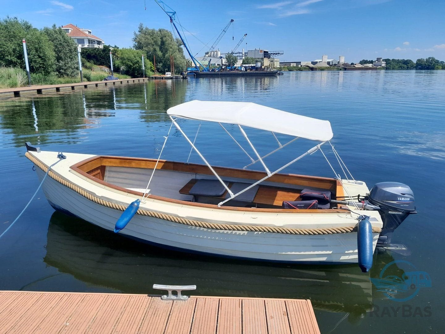 Prachtige overnaadse sloep / 8 pers / 15 pk Yamaha / 2-cilin, Watersport en Boten, Gebruikt, -, -, -