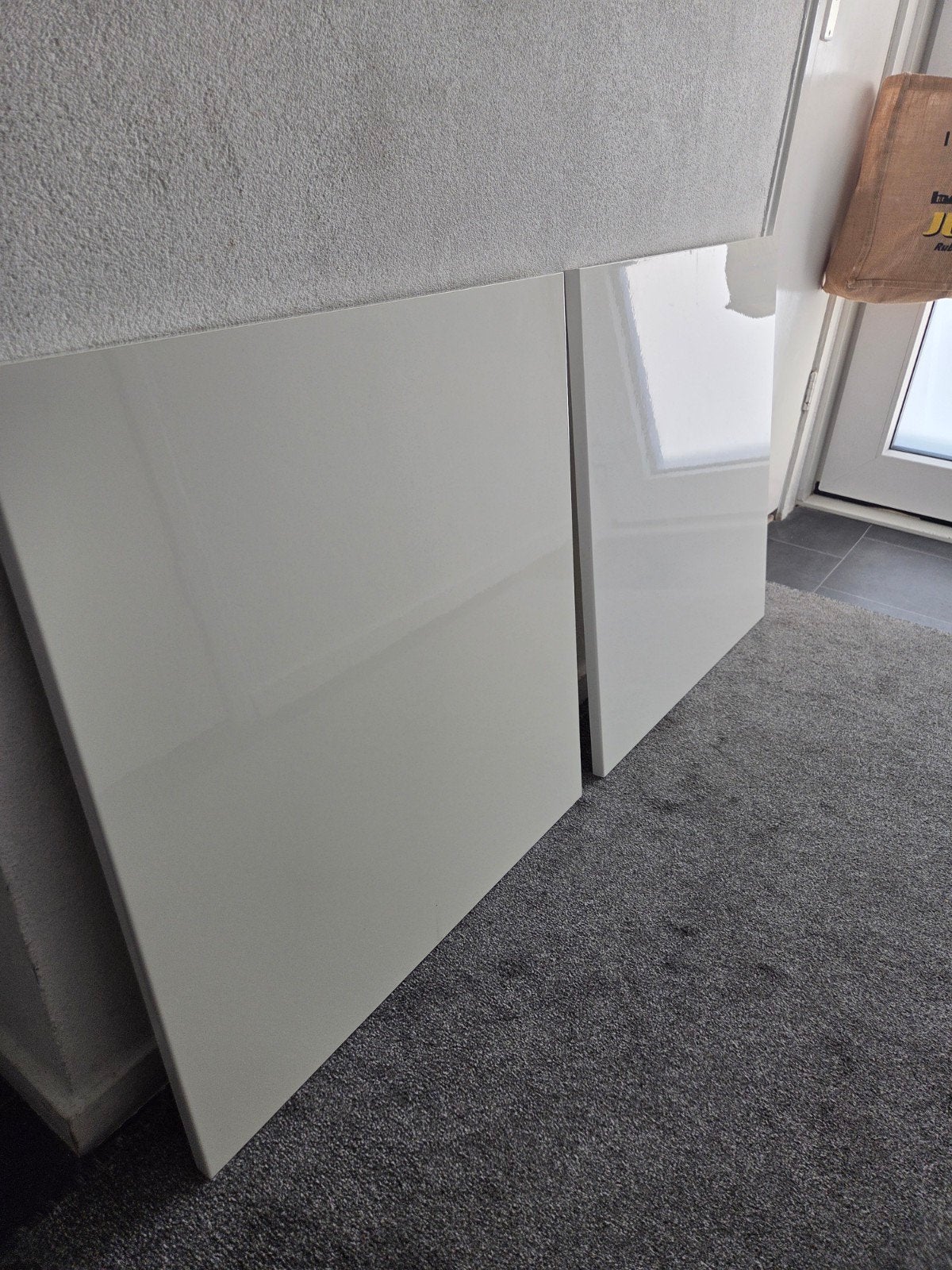 IKEA Besta Deurtjes Hoogglans Wit 60x64 cm, Ophalen, Zo goed als nieuw