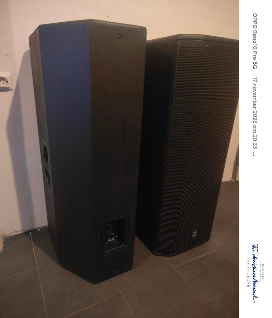 JBL PRX 425 Serie Speakers - Nette Staat MOET WEG, Ophalen, JBL, Zo goed als nieuw, 120 watt of meer