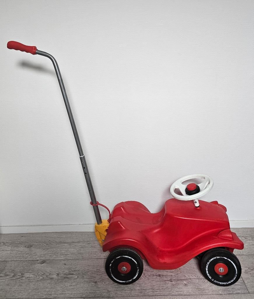 Loopauto - Bobby car met duwstang, Kinderen en Baby's, Speelgoed | Buiten | Voertuigen en Loopfietsen, Ophalen, Gebruikt, Loopvoertuig