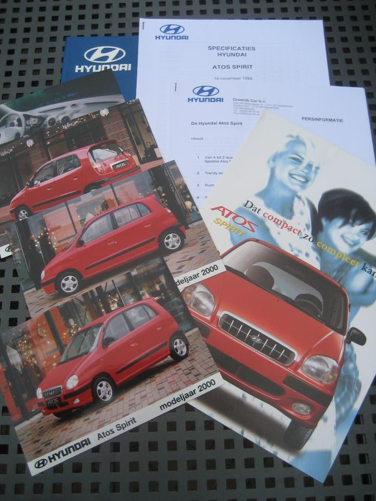 Hyundai Atos Spirit persmap (nov. 1999), Ophalen of Verzenden, Nieuw, Overige merken