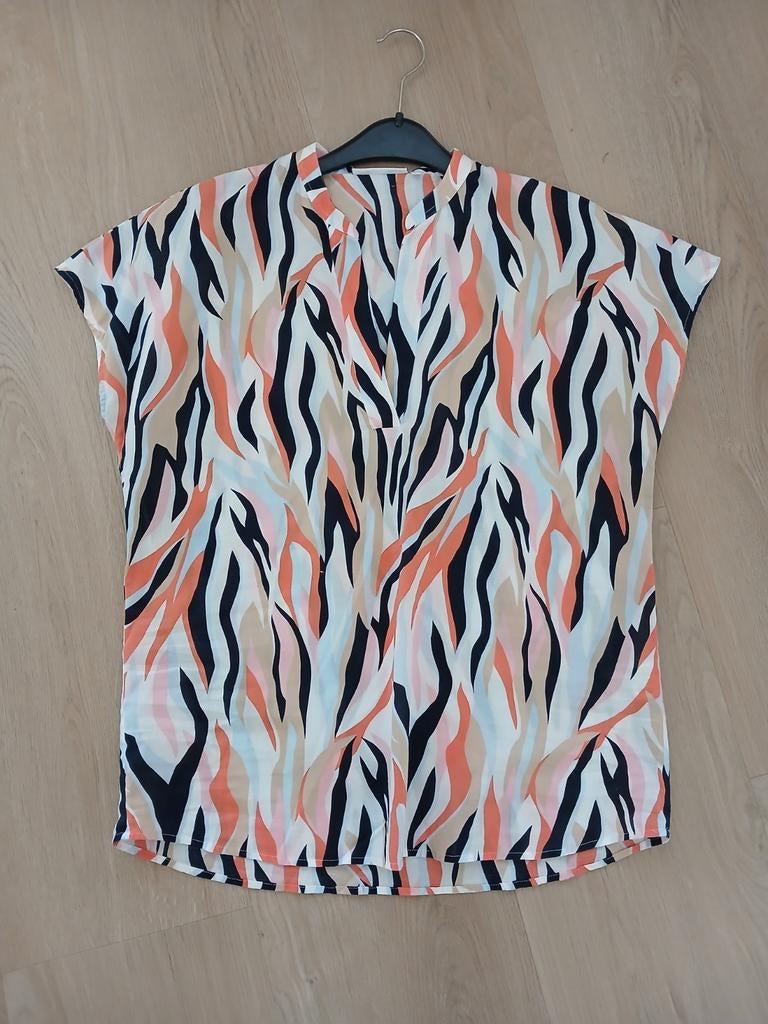Prachtige top Eterna maat 38/40 katoen zomer blouse, Maat 38/40 (M), Verzenden, Wit, Zo goed als nieuw