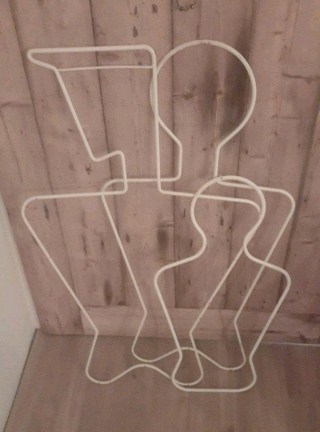 Kleding presentatie hangers man vrouw kind,lees beschrijving, Metaal, Gebruikt, Decoratieobject, Ophalen of Verzenden