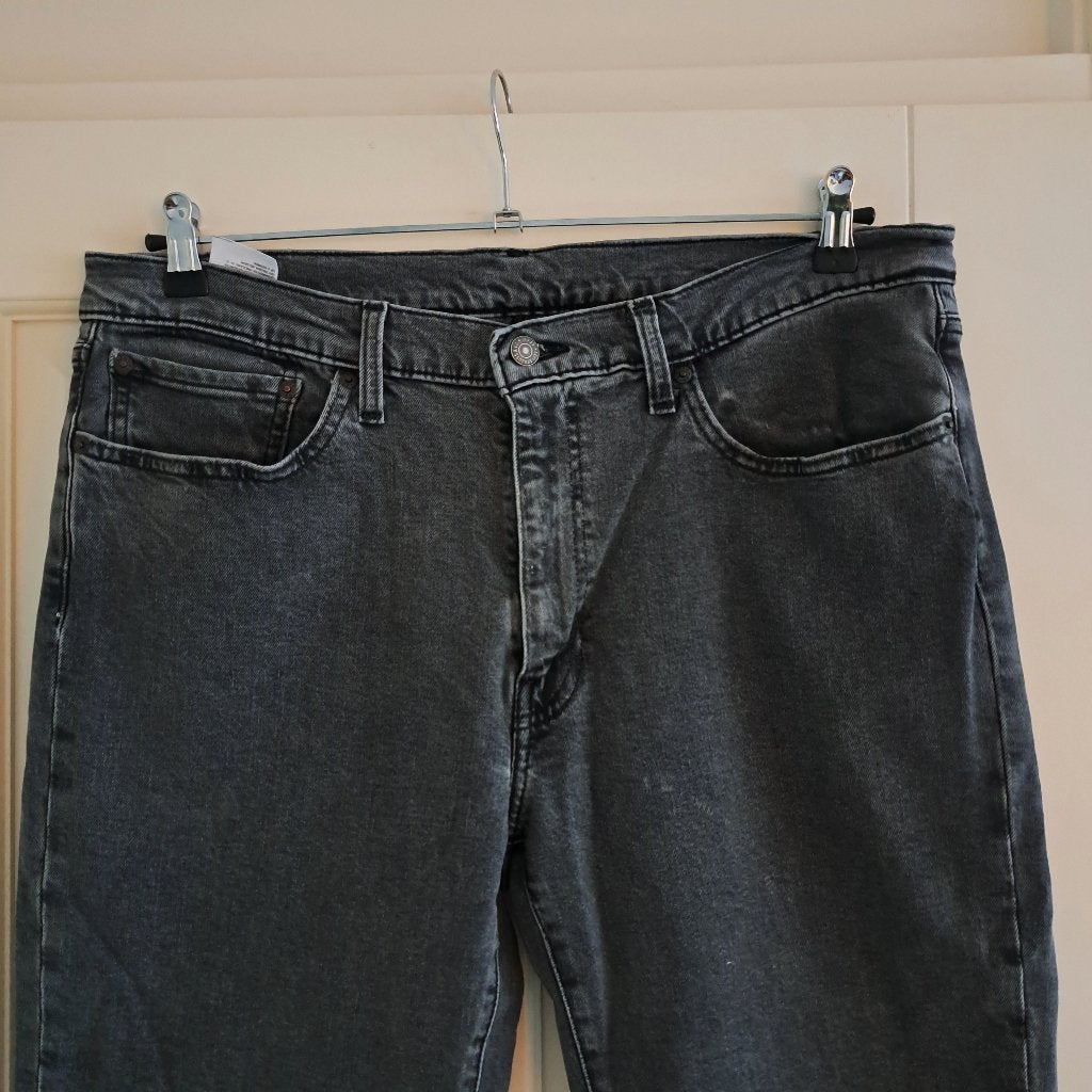 Levi's model 514 grijze /washed grey jeans straight 36 50399, W36 - W38 (confectie 52/54), ., Ophalen of Verzenden, Zo goed als nieuw