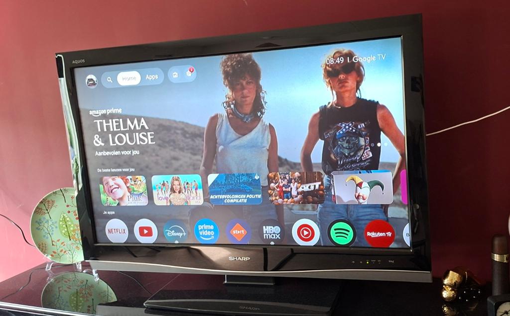 SHARP 42 INCH TV, Ophalen, 50 Hz, Zo goed als nieuw, 100 cm of meer