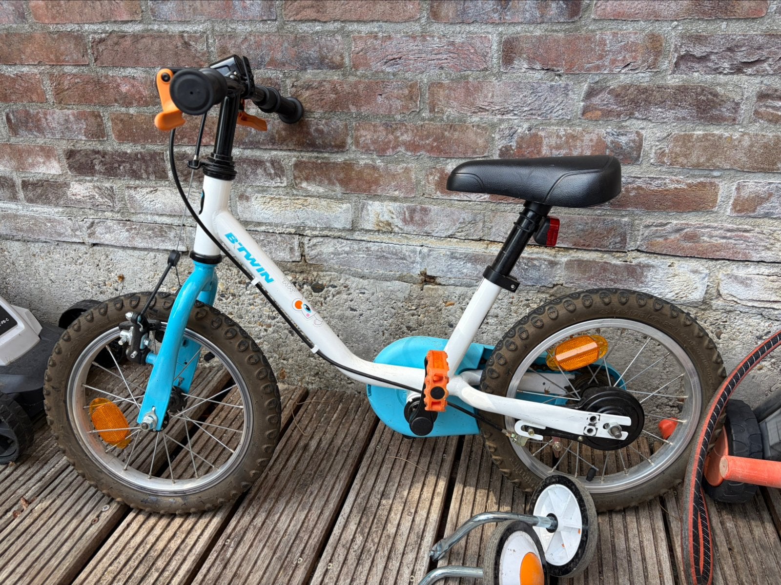 B’twin kinderfiets 14 inch, Fietsen en Brommers, Ophalen, Gebruikt, Minder dan 16 inch