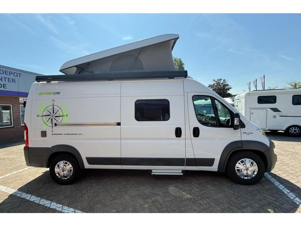 Hymer Grand Canyon CL 4 slaapplaatsen Euro6 150PK, Caravans en Kamperen, Campers, Buscamper of Camperbus, Fiat, Bedrijf, Hymer