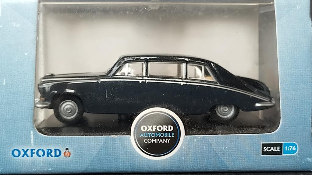 Daimler DS 420 Embassy Black Carlton Grey 1:76 Oxford Pol, Auto, Verzenden, ., Nieuw