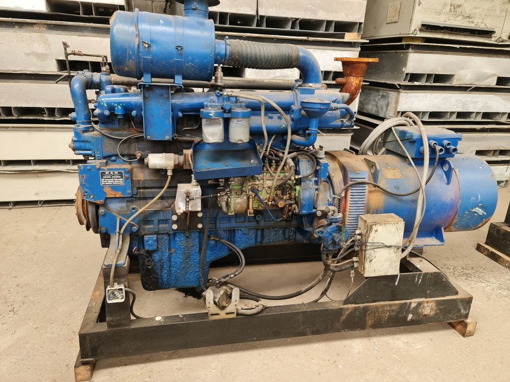 Marine MAN Diesel Aggregaat generator 90 KVA, Gebruikt, Elektrisch startend, Dieselolie, Niet ingevuld