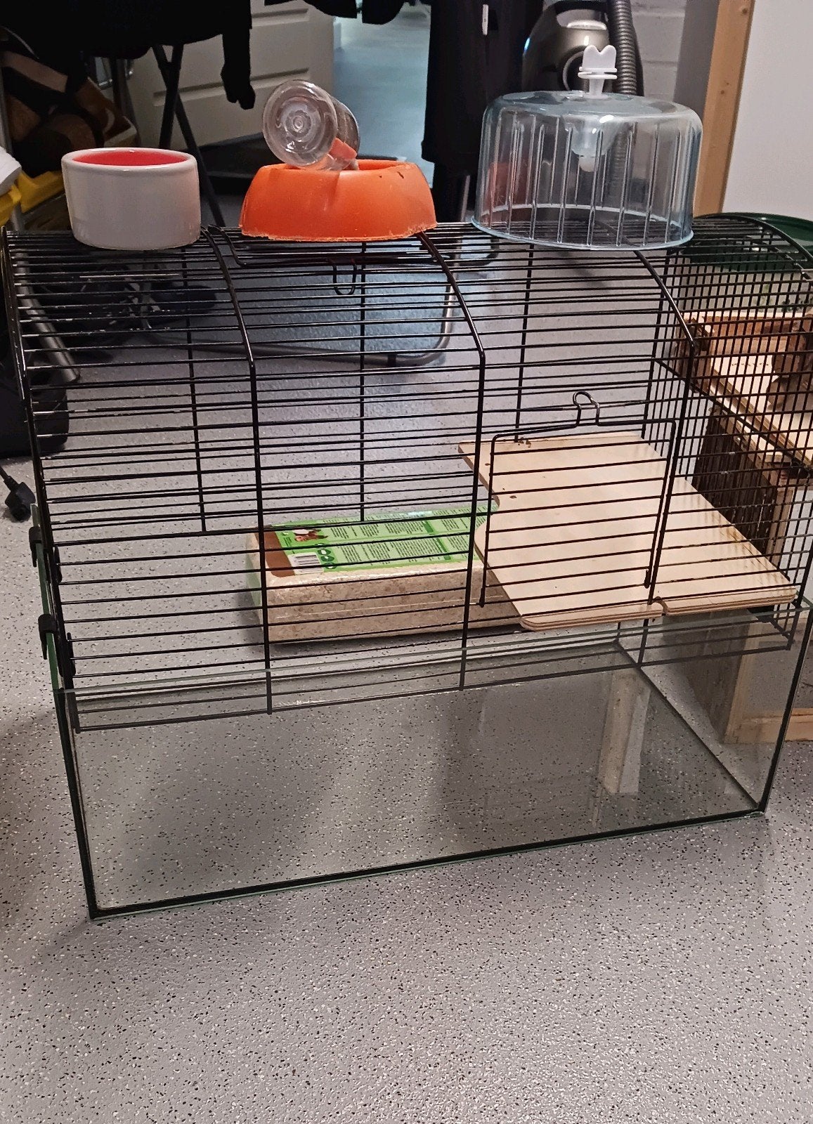 luxe hamsterkooi met toebehoren, Dieren en Toebehoren, Kooi, Gebruikt, Minder dan 75 cm, Hamster