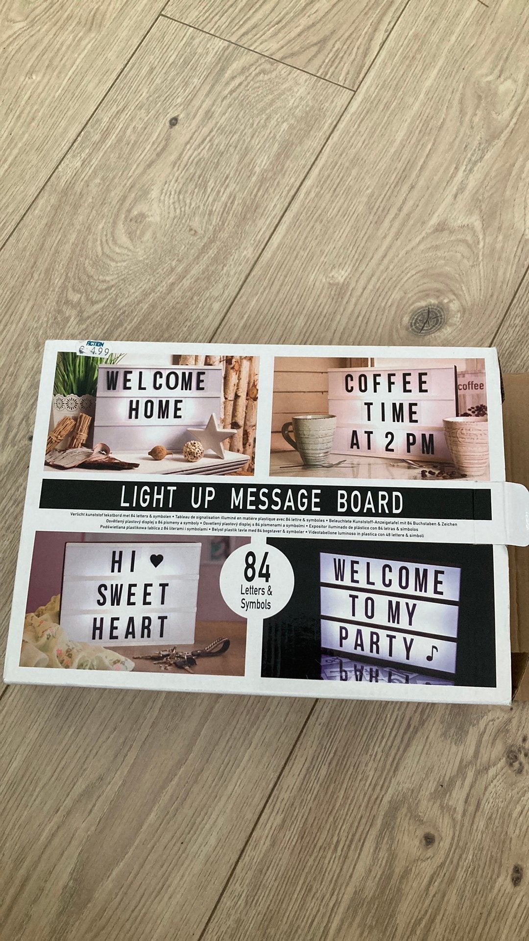 Lichtbak, werkt op batterijen (zonder letters), Ophalen of Verzenden, Zo goed als nieuw