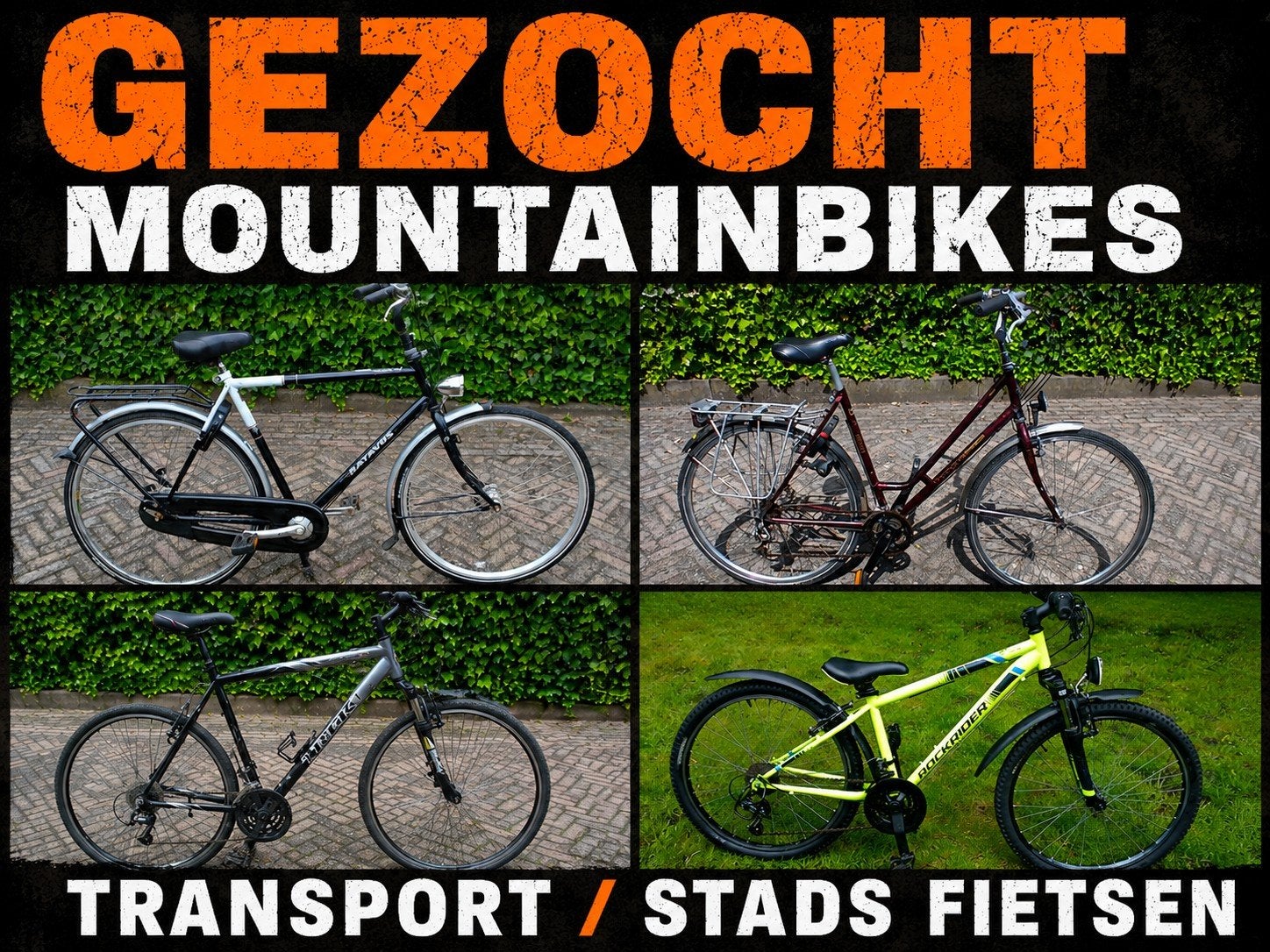 Gezocht: Gratis of goedkope fietsen (Breda e.o.), Ophalen