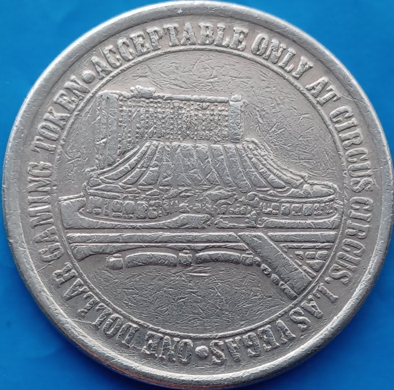 Las Vegas One Dollar Gaming Token Circus Circus Casino, Verzenden, Overige materialen, Nederland