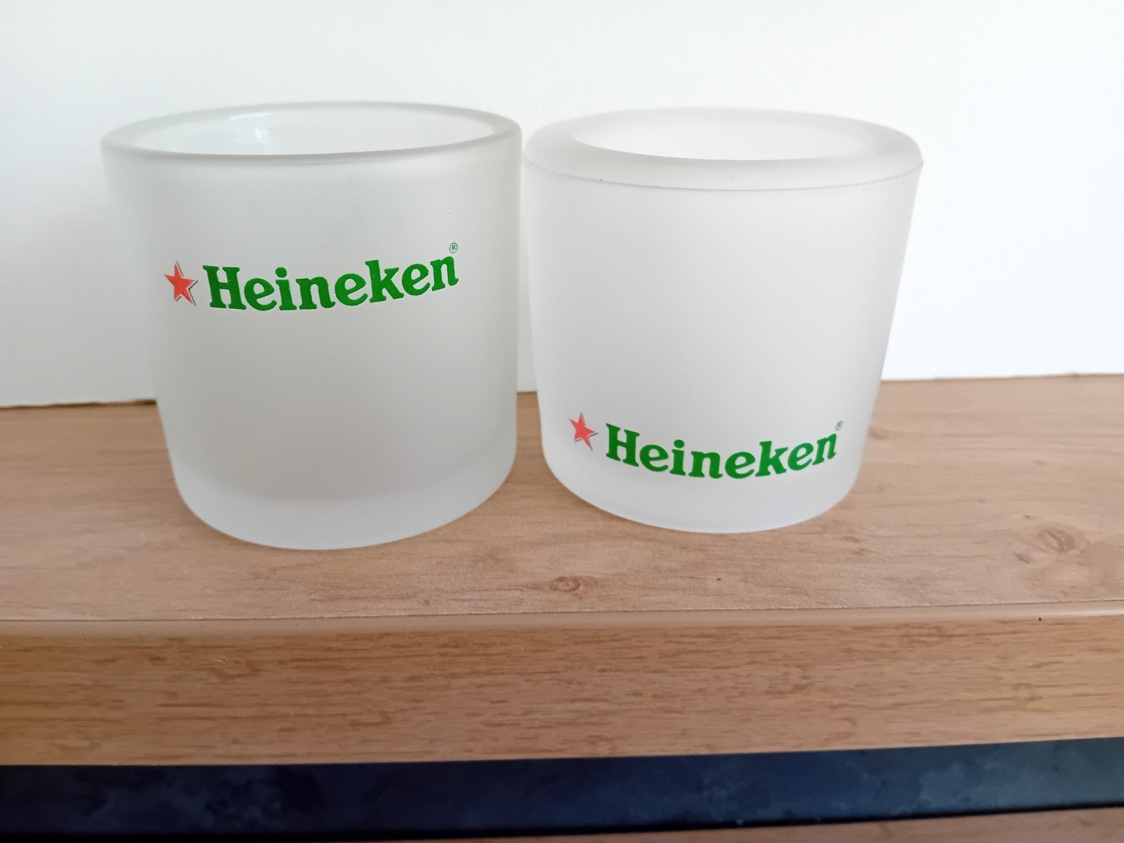 2 verschillende Heineken waxinelichtje houders, Ophalen of Verzenden, Nieuw, Heineken