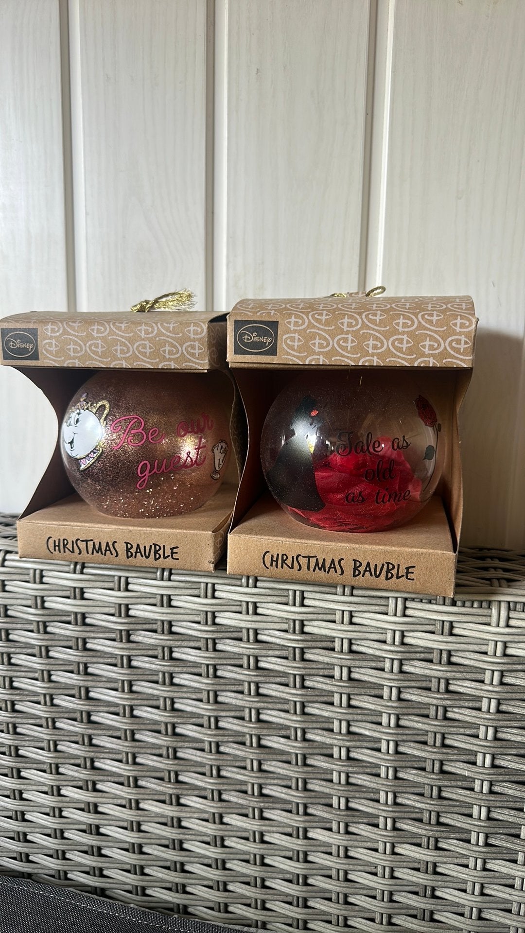 Disney kerstballen, Ophalen of Verzenden, Assepoester of Belle, Nieuw, Overige typen