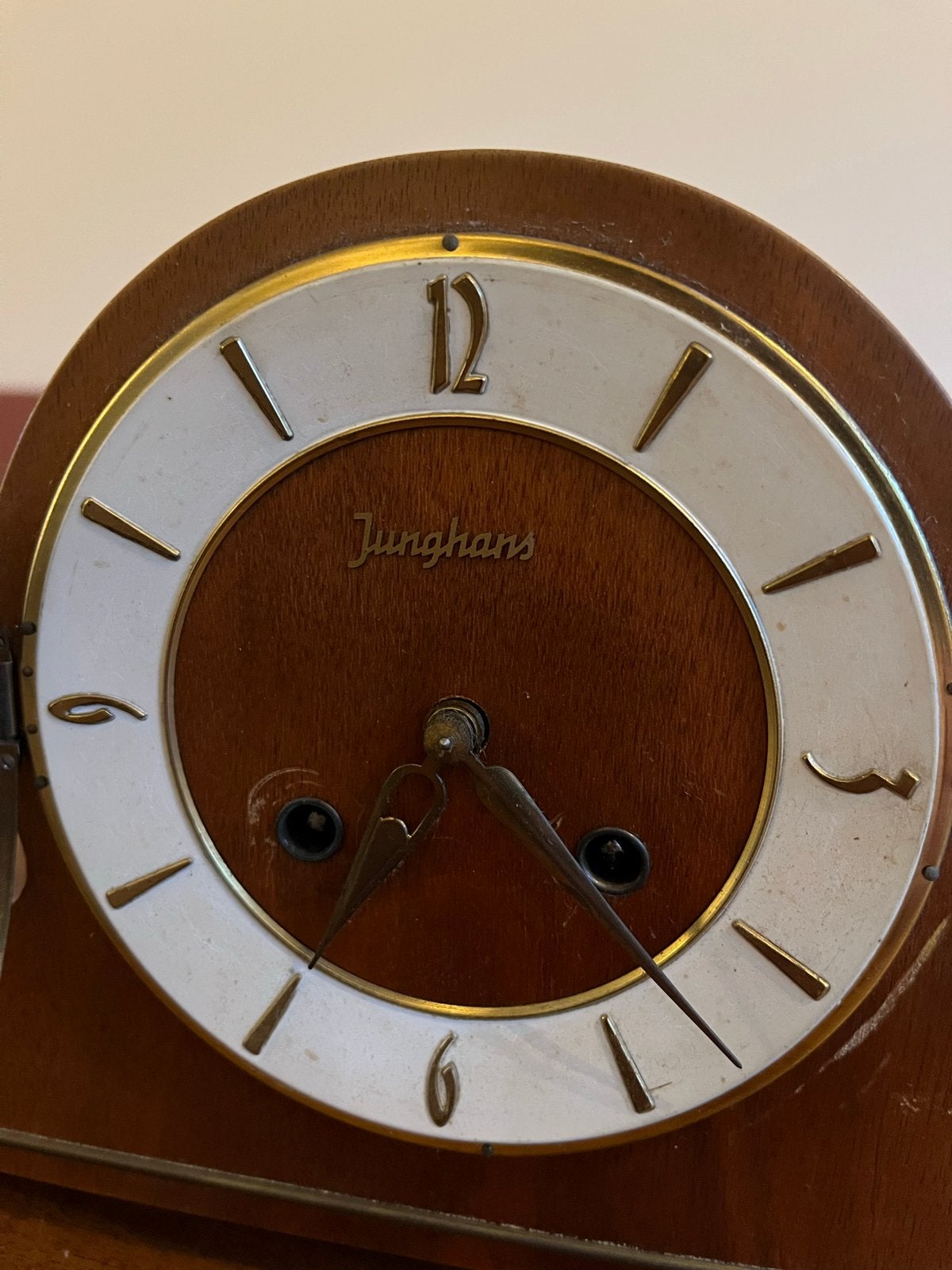 Vintage Junghans pendule - Klassieke tafelklok, Antiek en Kunst, Ophalen of Verzenden
