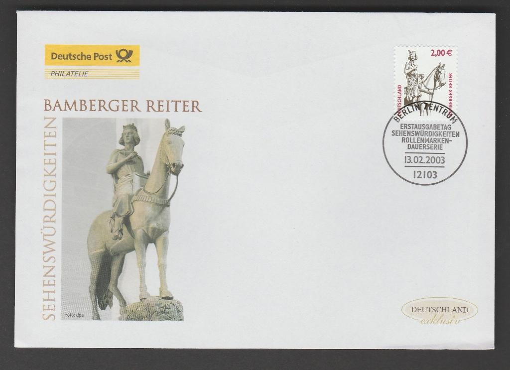 Duitsland - FDC Michelnr 2314 - beeld, de Bamberger ruiter, Verzenden, 1990 tot heden, Postfris