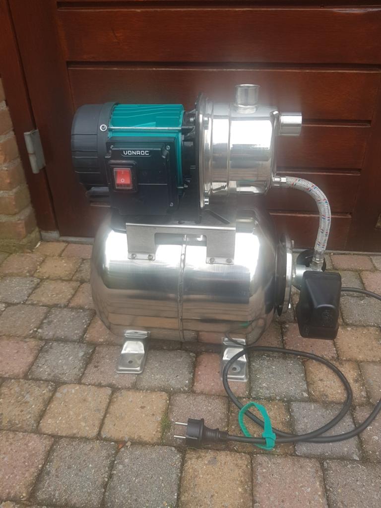Hydrofoorpomp Vonroc GP530AC - Krachtige Waterpomp, Tuin en Terras, Waterpompen, Ophalen, Zo goed als nieuw, Elektrisch, Hydrofoorpomp