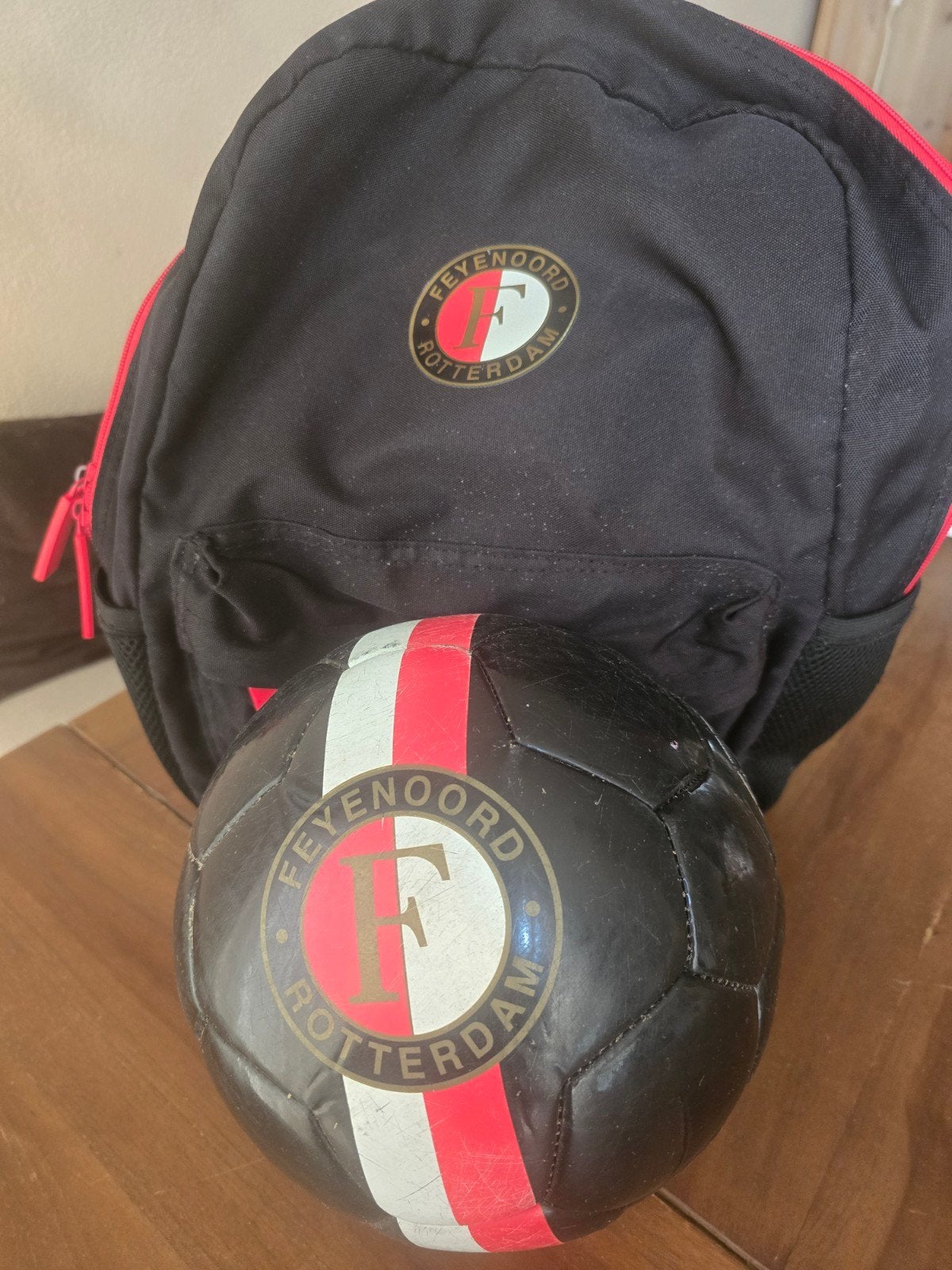 Feyenoord rugzak en bal set, Ophalen of Verzenden