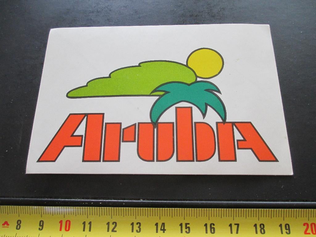 sticker Aruba, Verzamelen, Ophalen, Zo goed als nieuw