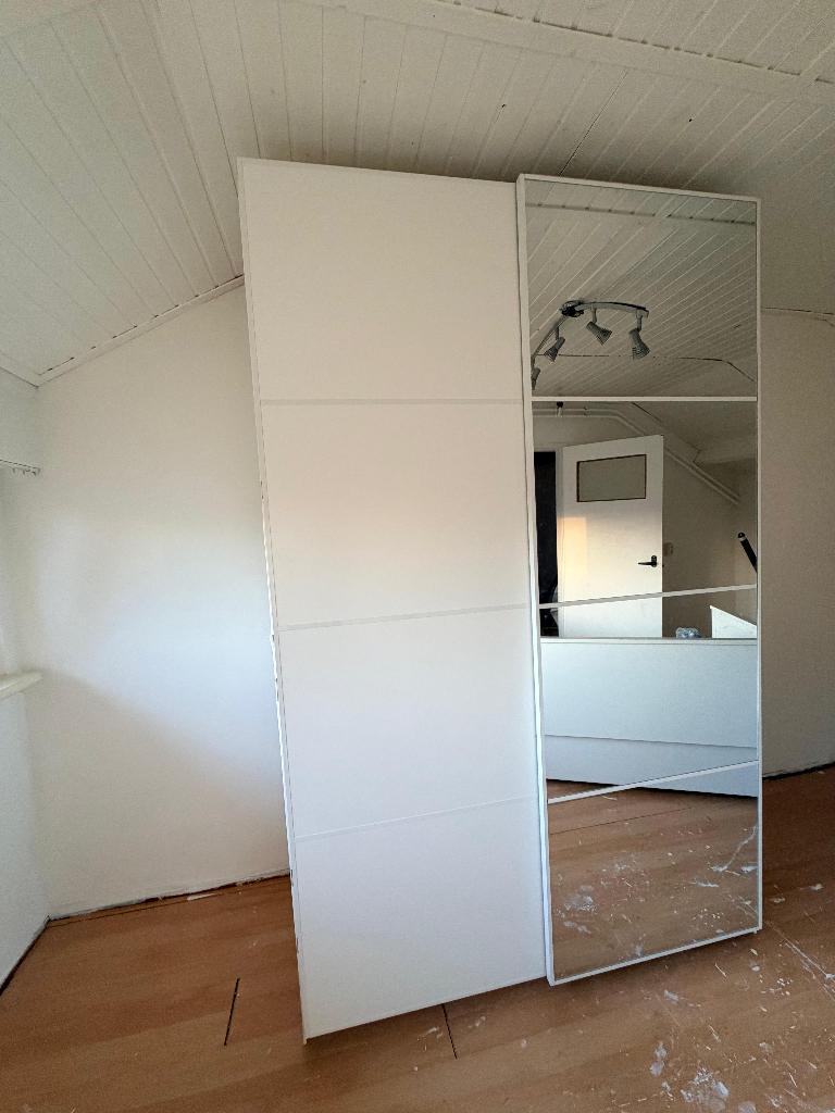 IKEA PAX kledingkast met schuifdeuren - 150x58x236, wit, Ophalen, Overige materialen, Met deur(en), 150 tot 200 cm