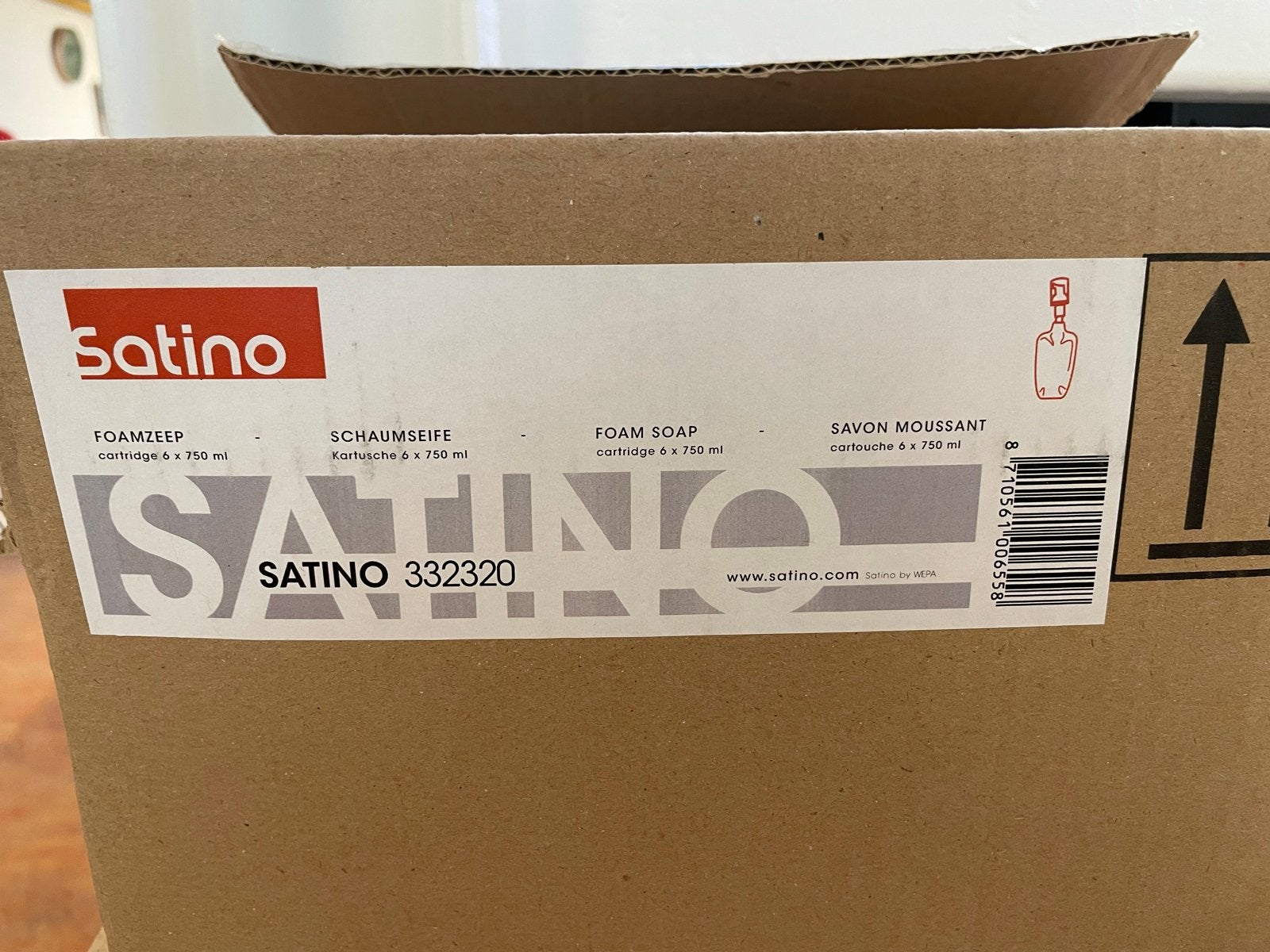 Satino Foamzeep Cartridge 6 x 750 ml, Ophalen of Verzenden, Schoonmaakmiddel