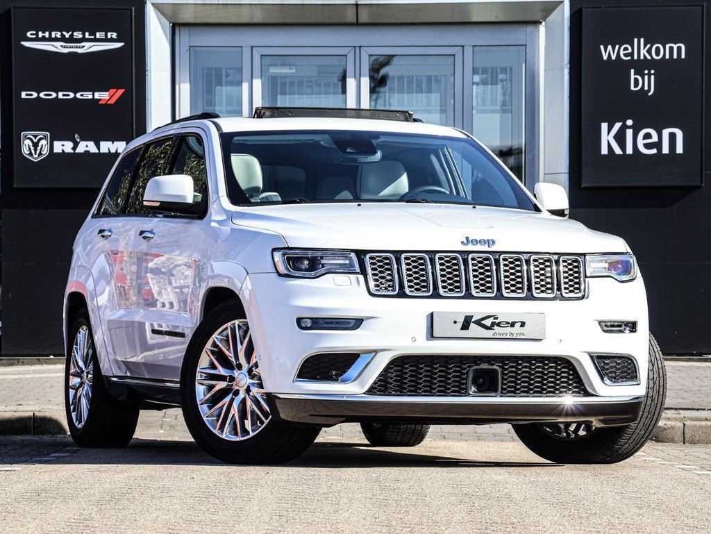 Jeep Grand Cherokee 5.7 Summit | Luchtvering | Harman & Kard, Auto's, Jeep, Automaat, Gebruikt, 5654 cc, Wit