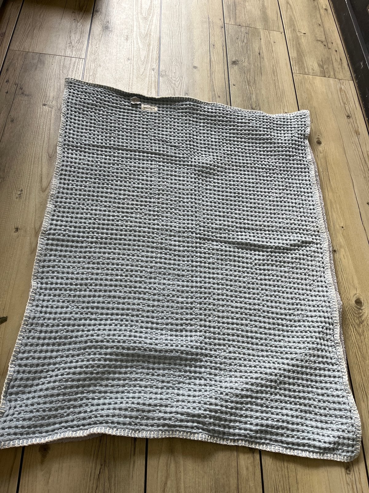 Koeka teddy deken 95x75 cm - lichtblauw, Kinderen en Baby's, Dekens, Slaapzakjes en Inbakerproducten, Zo goed als nieuw, Deken