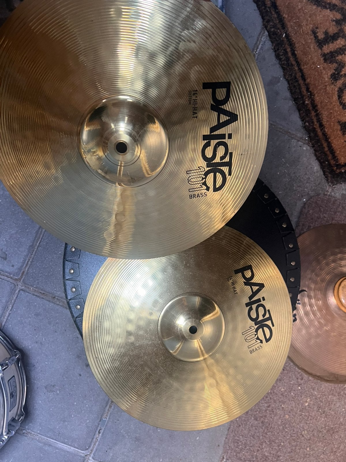 Paiste 101 Brass 14” Hi-Hat (set, top en bottom), Ophalen, Zo goed als nieuw, Overige merken