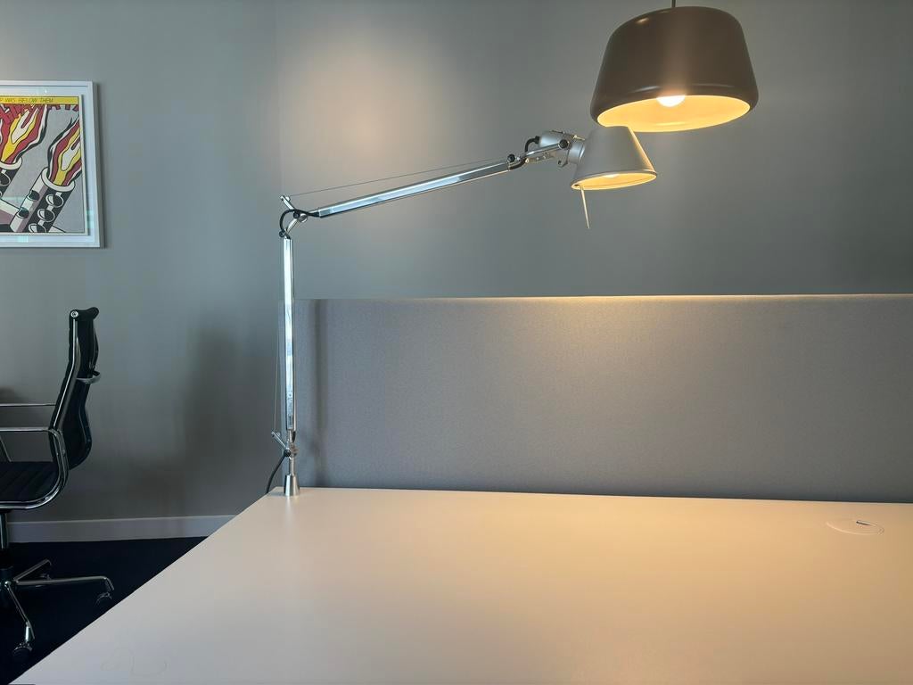 Artemide Tolomeo bureaulamp met tafelklem - aluminium, Ophalen of Verzenden, Gebruikt