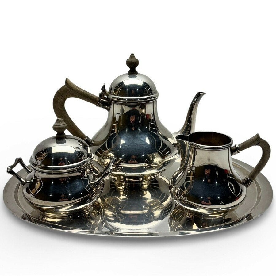 Zilveren theeservies, Ophalen of Verzenden, Zilver
