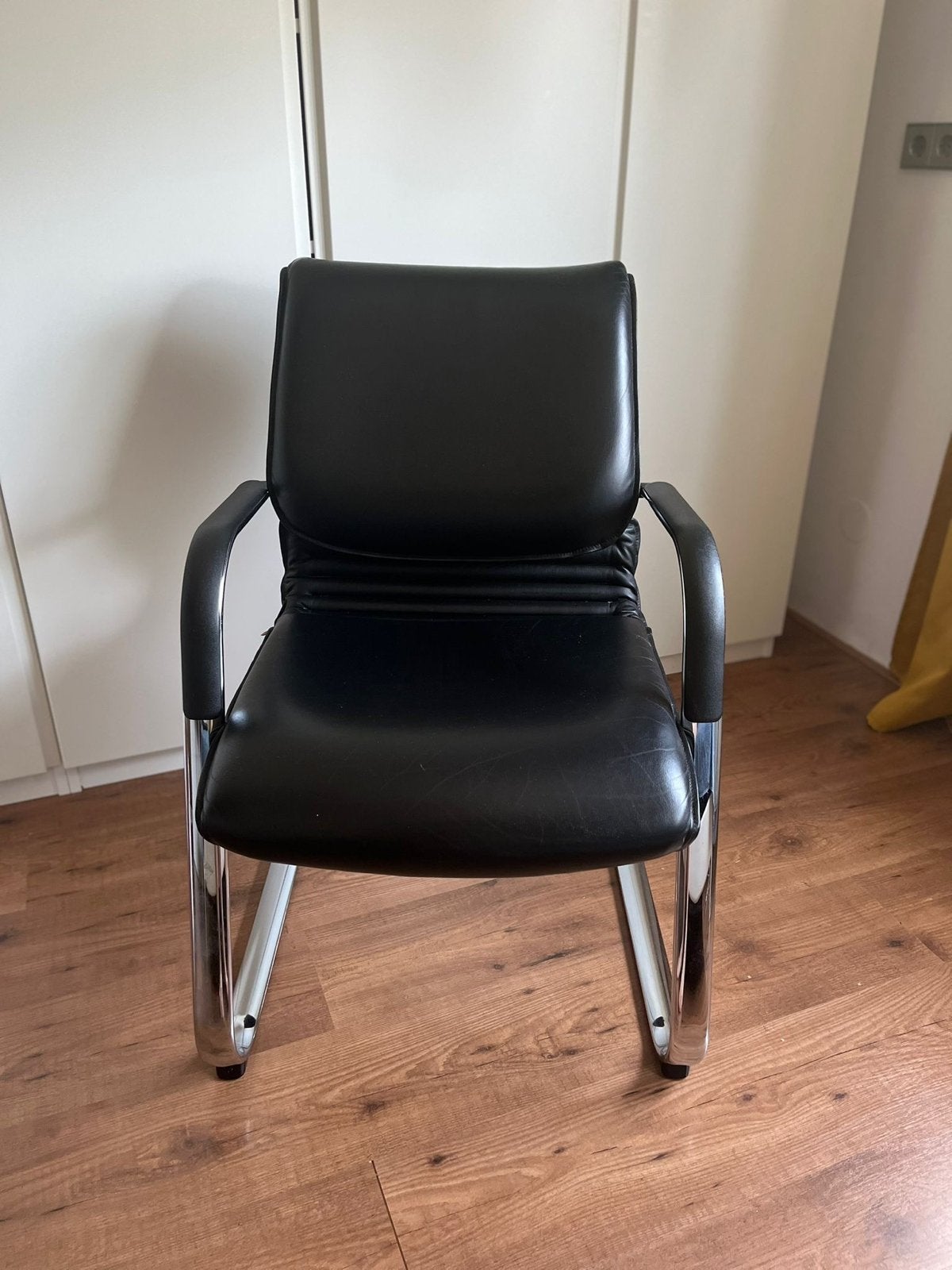 Zwarte Comforto Bureaustoel - Gebruikt, Ophalen, Gebruikt, Zwart, Leer