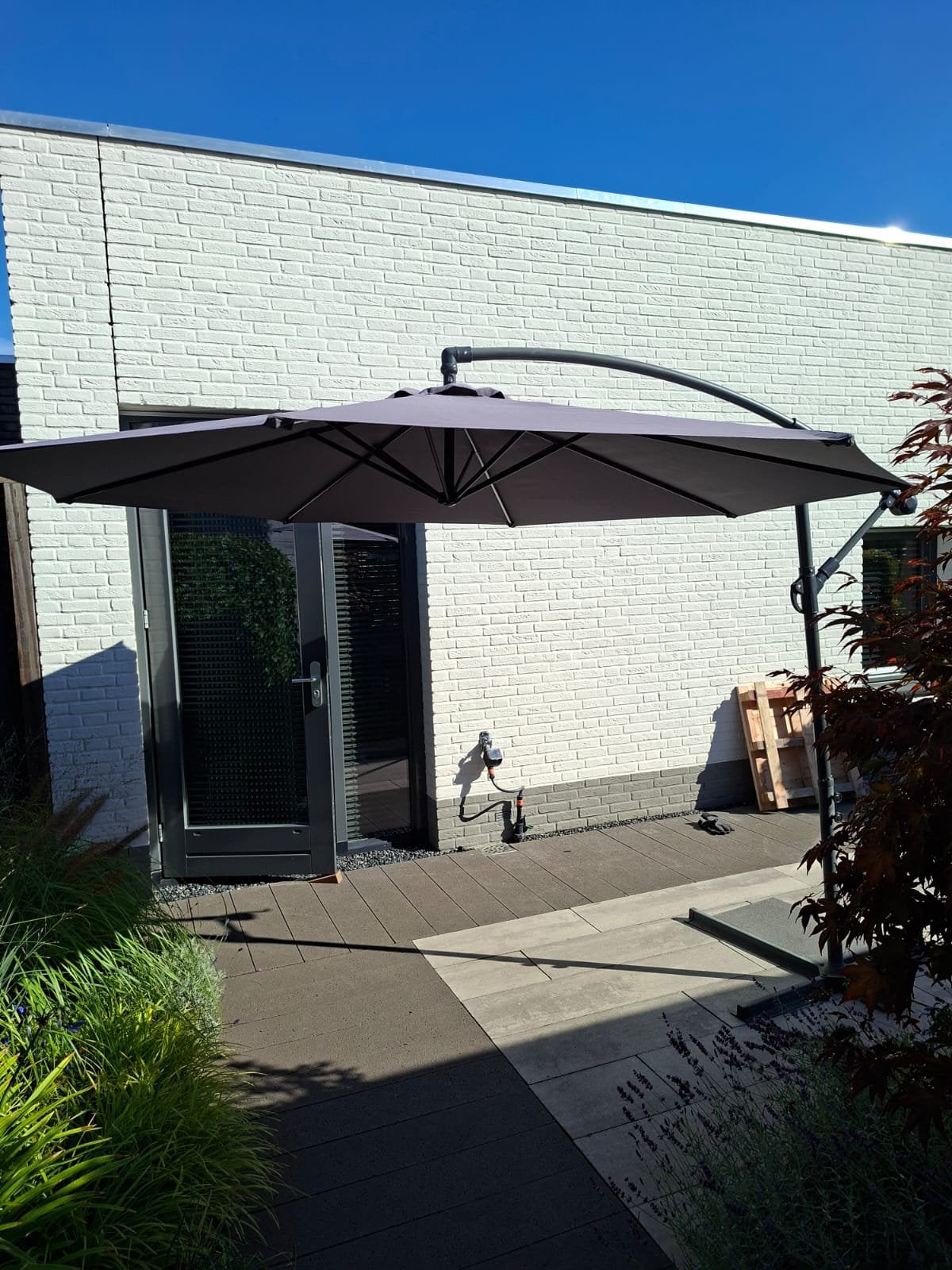 Zweefparasol, Ophalen, Gebruikt, 3 tot 4 meter, Zweefparasol