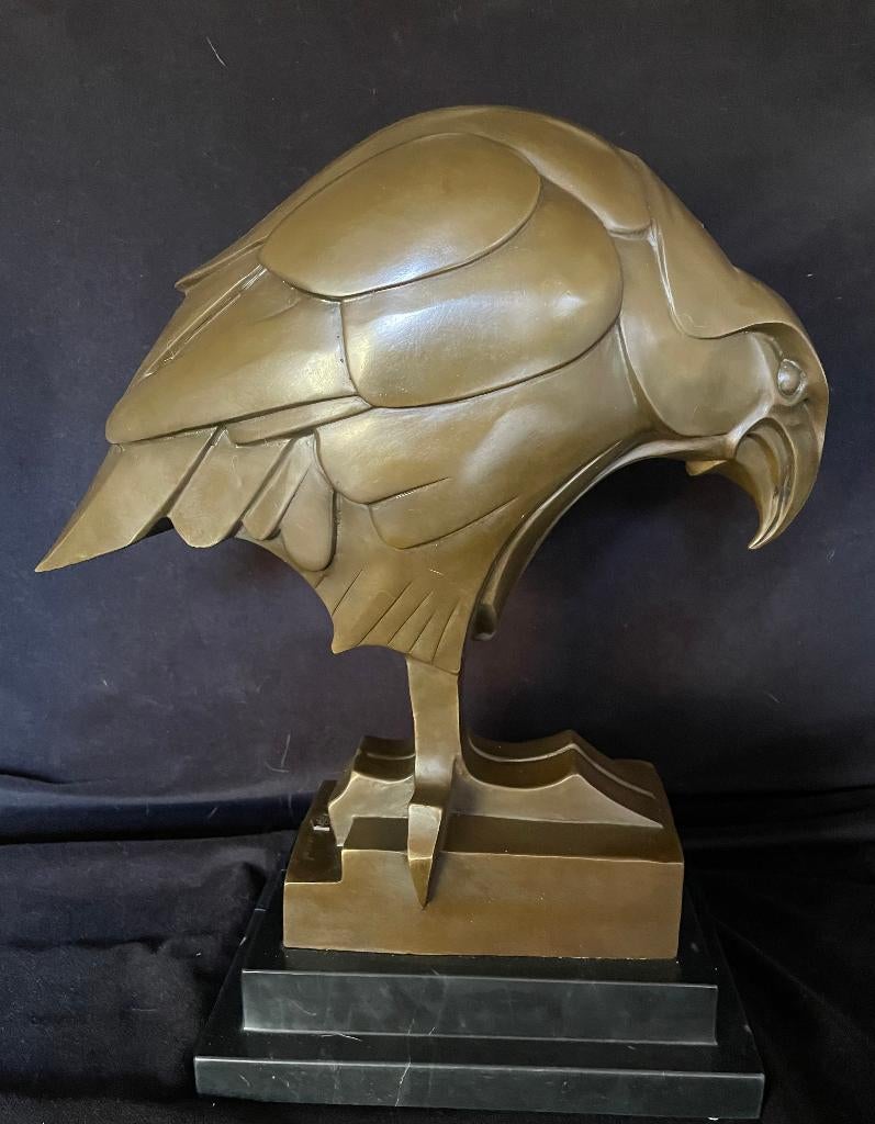 Bronzen grote Art Deco adelaar 40cm/12,5 kg zuiver brons, Antiek en Kunst, Ophalen of Verzenden
