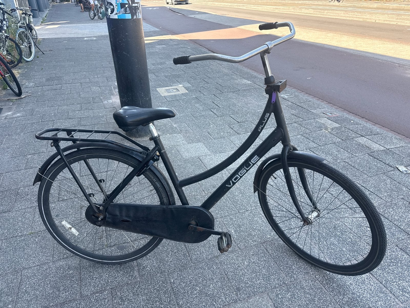 Vogue Plus Damesfiets - Zwart, Overige merken, Terugtraprem, Ophalen of Verzenden, 53 tot 56 cm