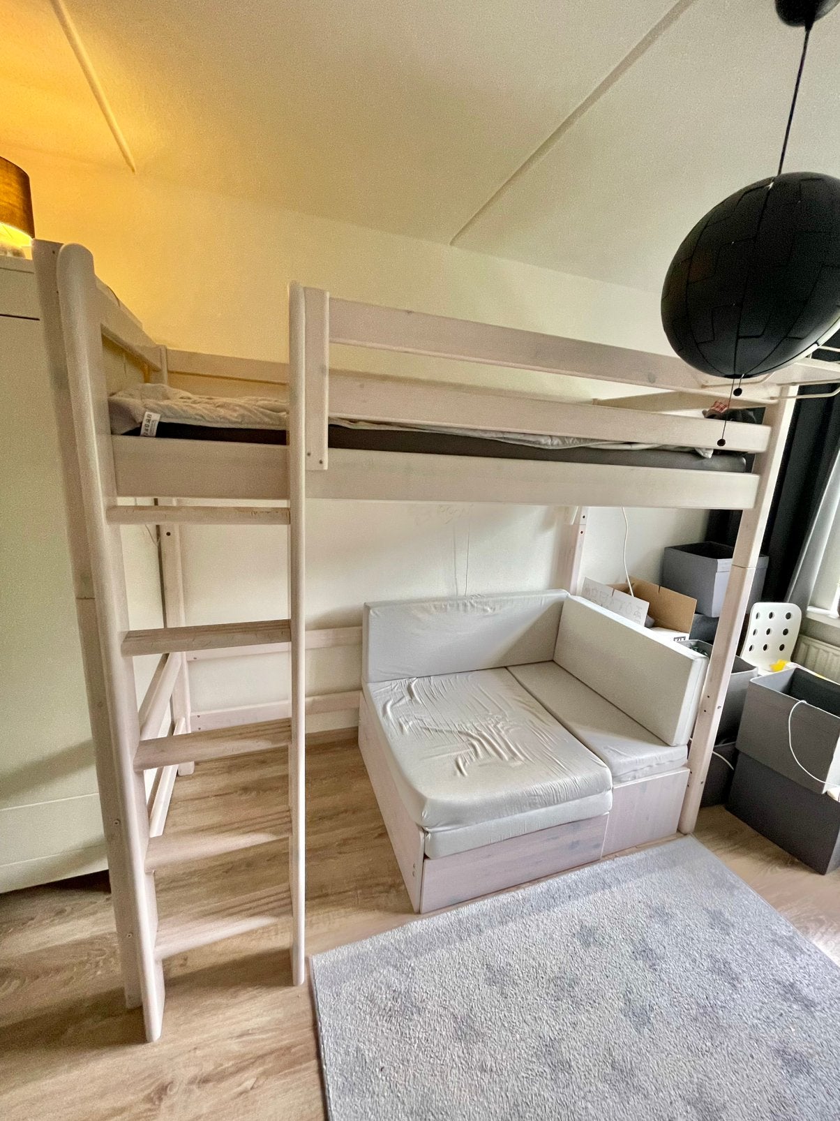 Flexa Classic hoogslaper met zitje/extra logeerbed, Ophalen, Gebruikt, Eenpersoons, 200 cm