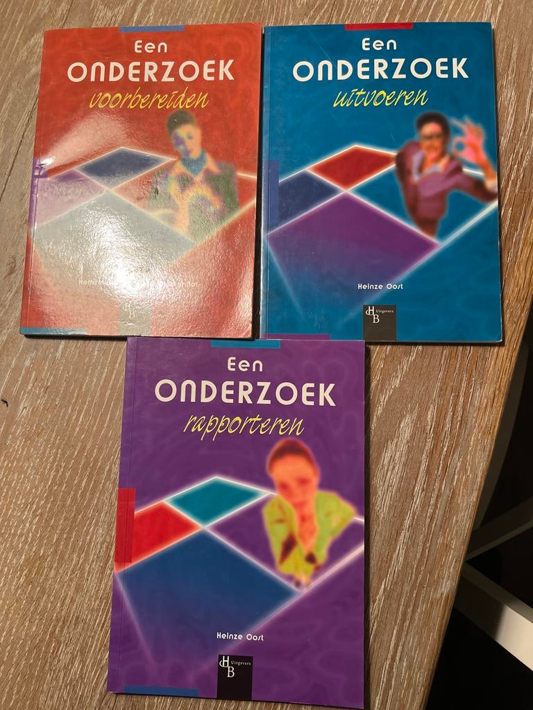 3 Boekjes: Een Onderzoek Voorbereiden, Uitvoeren, Rapportere, Ophalen of Verzenden, Gamma, Gelezen, HBO