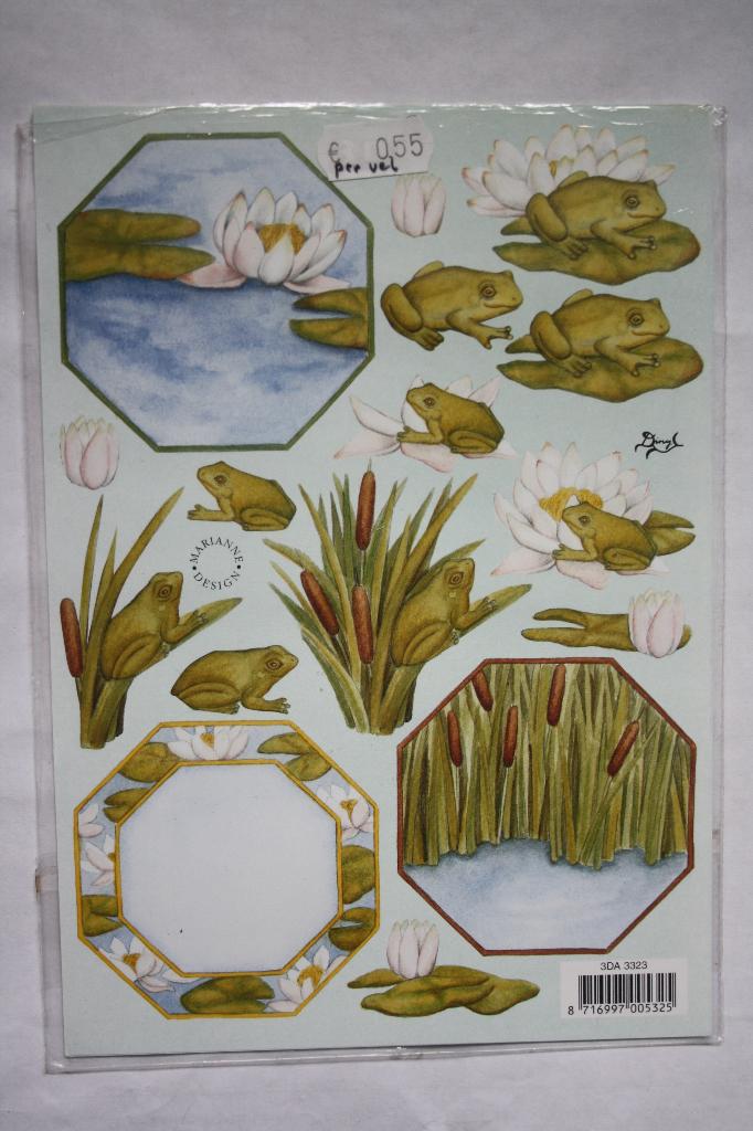7 st. A5 knipvellen A5 3D marianne design 9986, Ophalen of Verzenden, Nieuw, Natuur, Knipvel