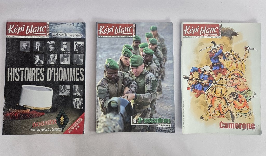 Kepi-Blanc - 3 periodieken van het Vreemdelingen legioen, Verzenden, Landmacht, Overige gebieden, Boek of Tijdschrift