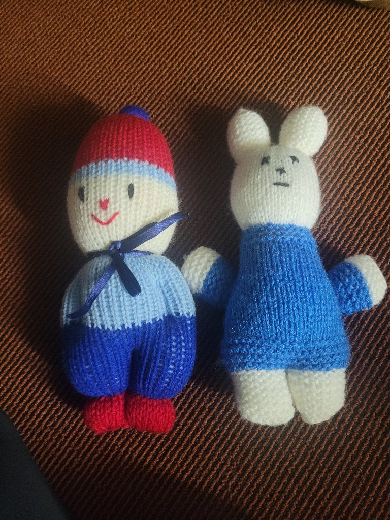Gehaakte knuffels 2 stuks, Kinderen en Baby's, Speelgoed | Knuffels en Pluche, Ophalen of Verzenden, Nieuw, Overige typen