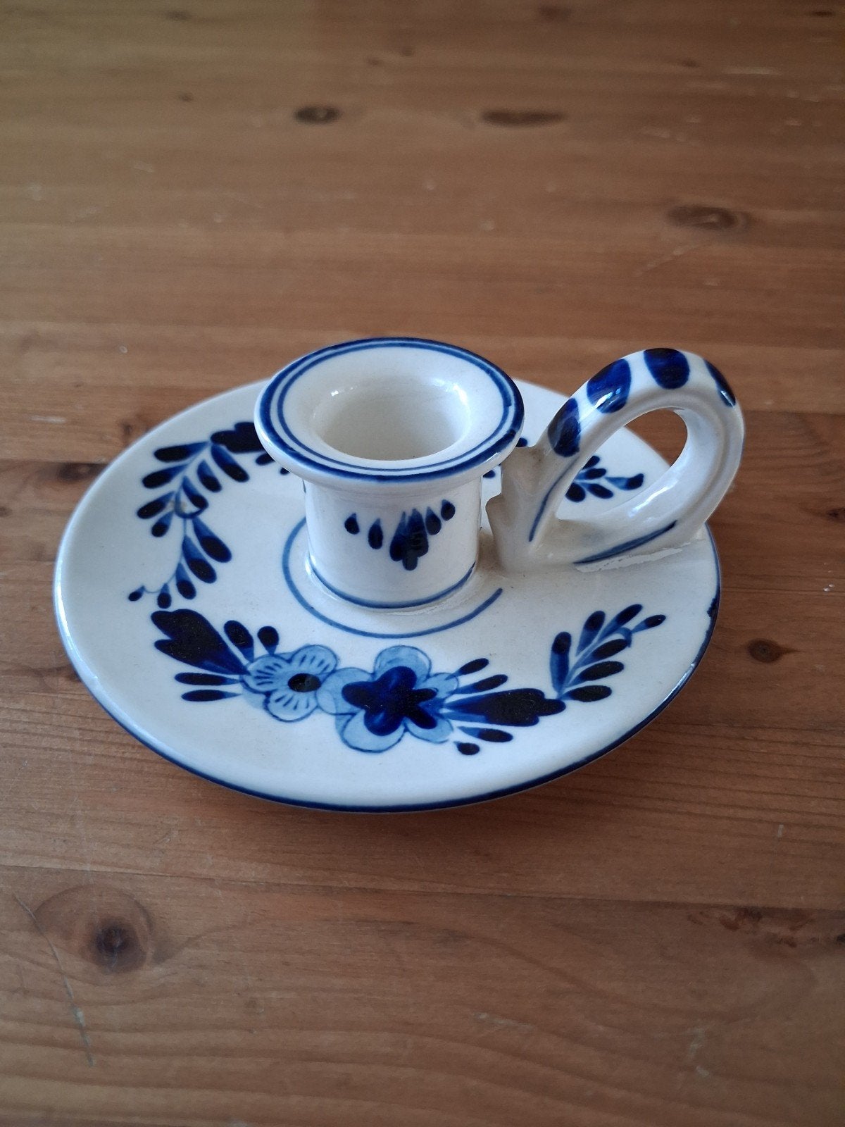 Delftsblauw blaker, Ophalen of Verzenden, Zo goed als nieuw, Steen/keramiek, Kandelaar