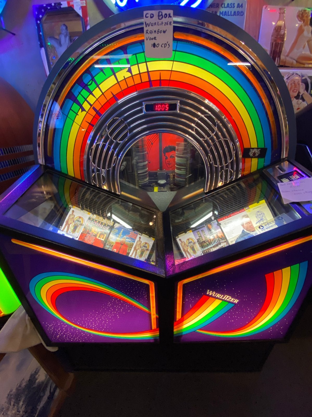 Wurlitzer Rainbow CD Jukebox - 100 CD's, Ophalen, Gebruikt, Wurlitzer