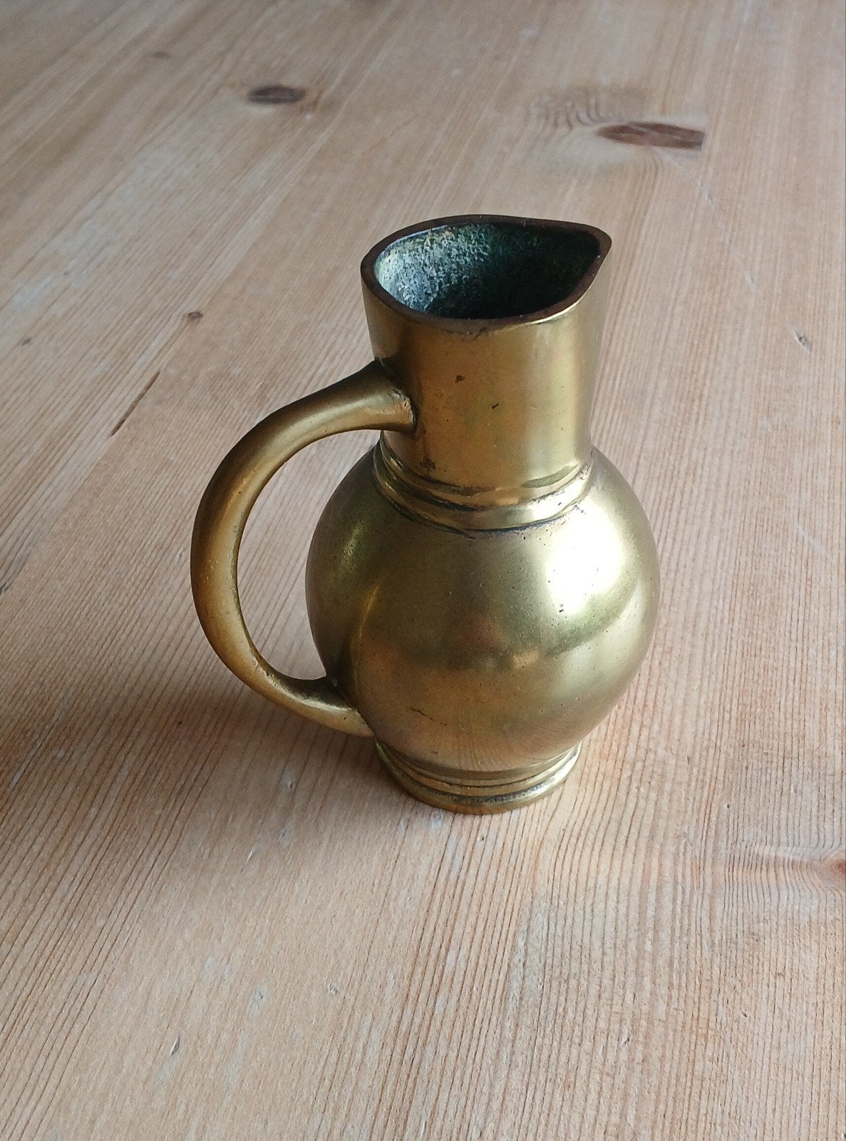 Antiek messing kannetje - Decoratieve Waterkan, Antiek en Kunst, Antiek | Koper en Brons, Ophalen of Verzenden
